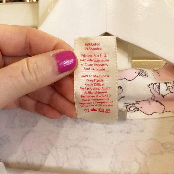 BedHead Pajama Top Pink Elephant - Picture 5 of 6